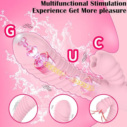 Vibromasseur puissant à léchage de langue