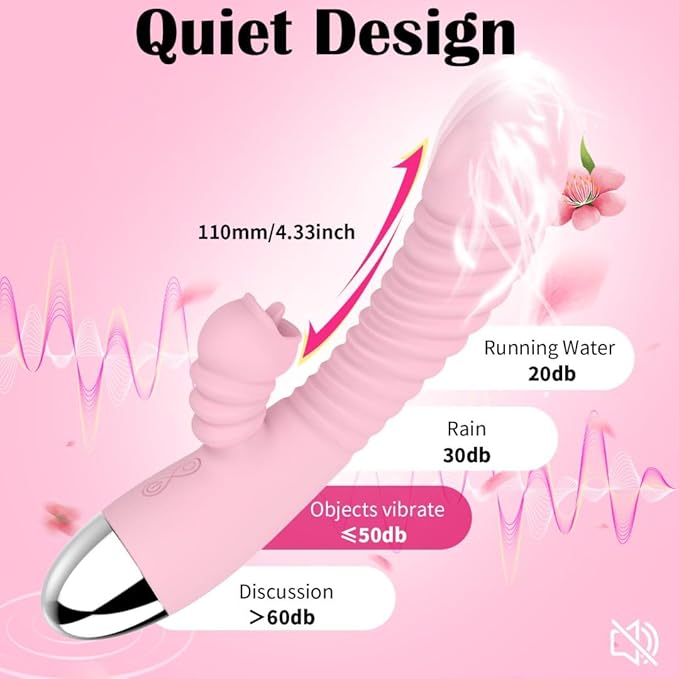 Vibromasseur puissant à léchage de langue