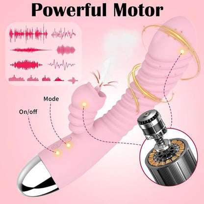 Vibromasseur puissant à léchage de langue