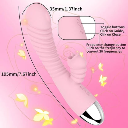 Vibromasseur puissant à léchage de langue