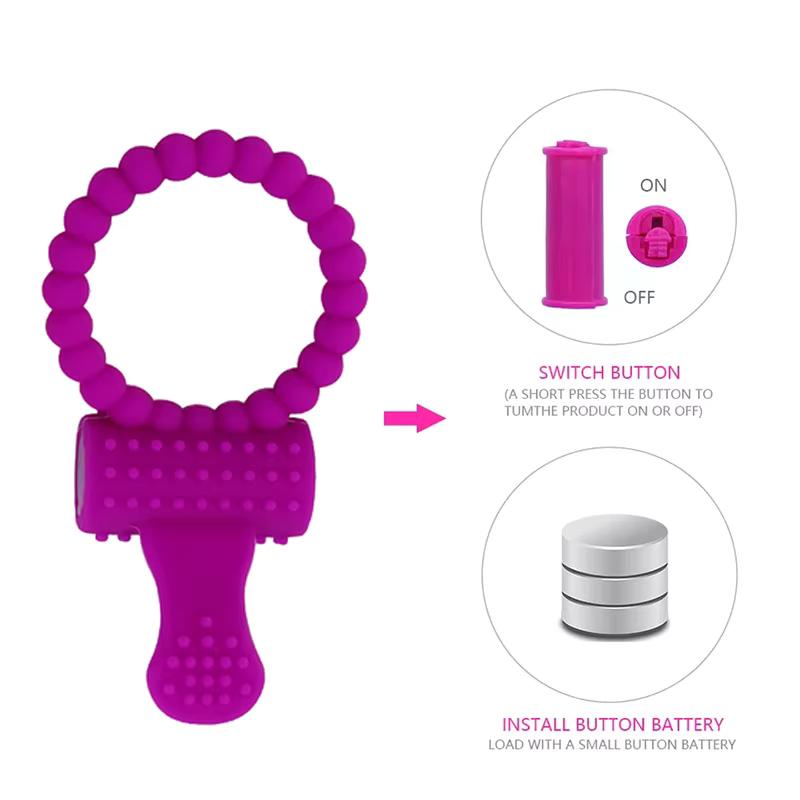 Anneau de pénis 2 en 1.