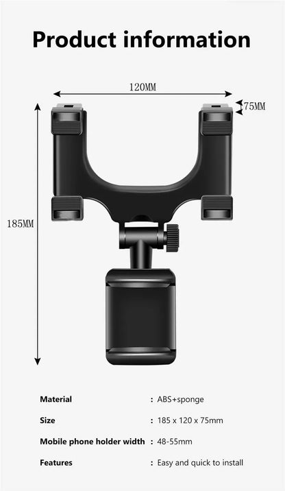 Support de téléphone pour rétroviseur