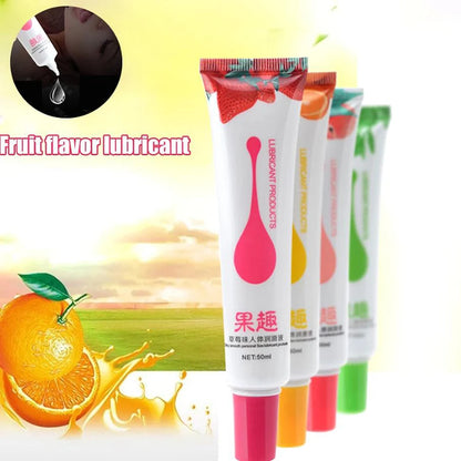Lubrifiant comestible saveur de fruit