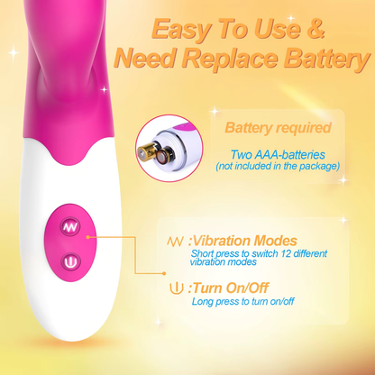 Vibromasseur puissant à double vibration